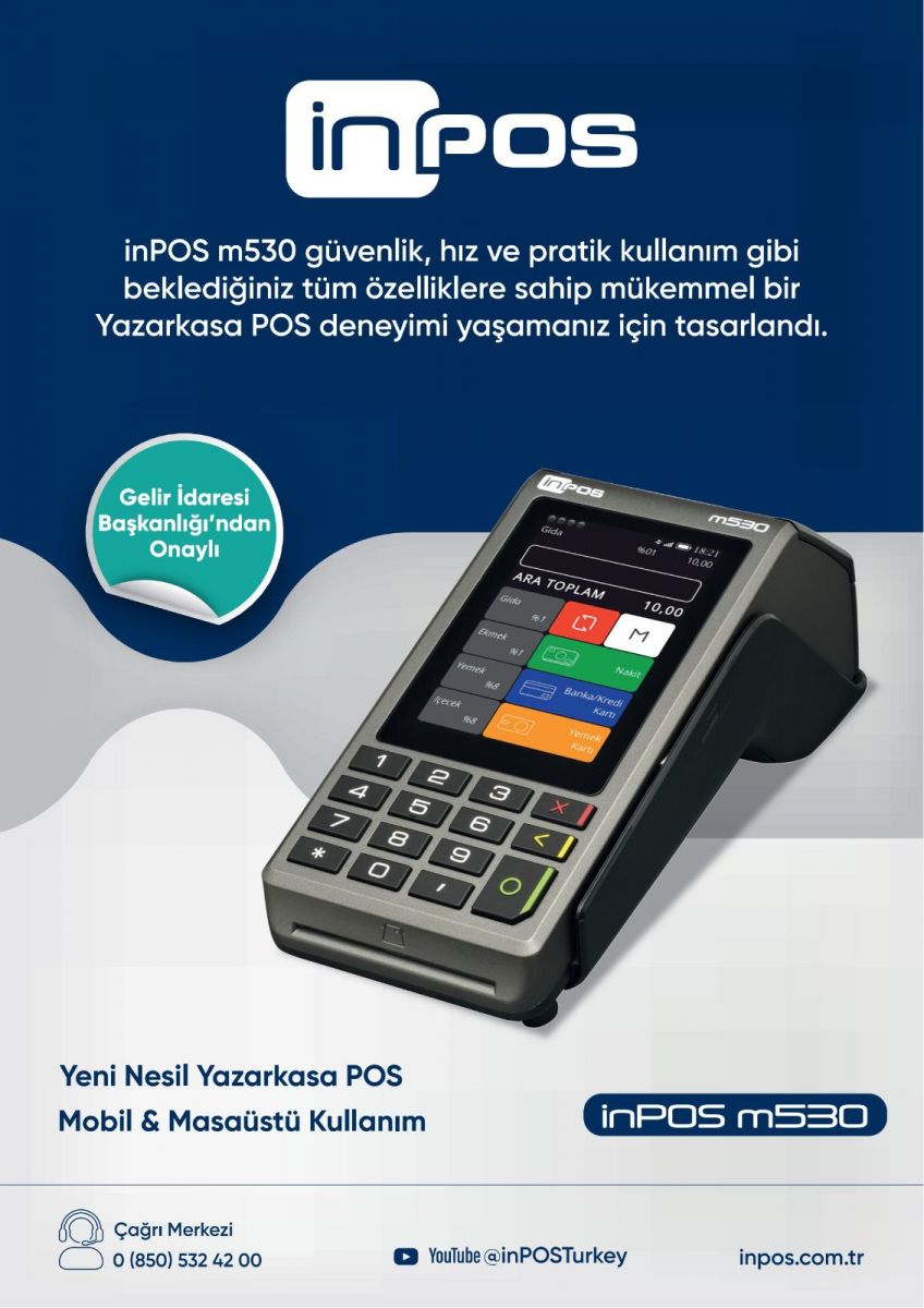inpos m530 Yazarkasa Pos Yeni Nesil