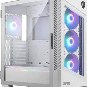 MSI MPG VELOX 100R WHITE Temperli Cam 1 x A-RGB Fan 4 x 120mm Fan ATX Gaming Bilgisayar Kasası