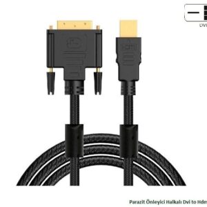 Hadron Iron 2250/100 Dvi To Hdmi Kablo - 2Metre Dayanıklı Pvc Koruma Üzerine Naylon Örgü Kablo