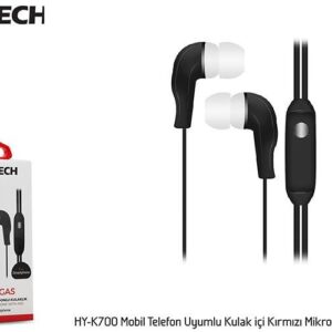 Hytech HY-K700 Mobil Telefon Uyumlu Kulak içi Siyah Mikrofonlu Kulaklık
