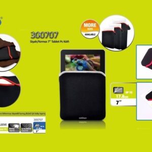 Addison 300707 Siyah/Kırmızı 7 Tablet Pc Kılıfı