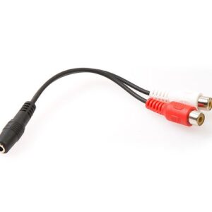 S-link SL-358 15cm 3.5 F to 2 RCA F Stereo Kablosu